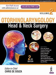 Otorhinolaryngology Head And Neck Surgery 2nd Edition Vol 2 - 